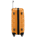 "Striped" suitcases, set of 4, ABS travel suitcases, with combination lock