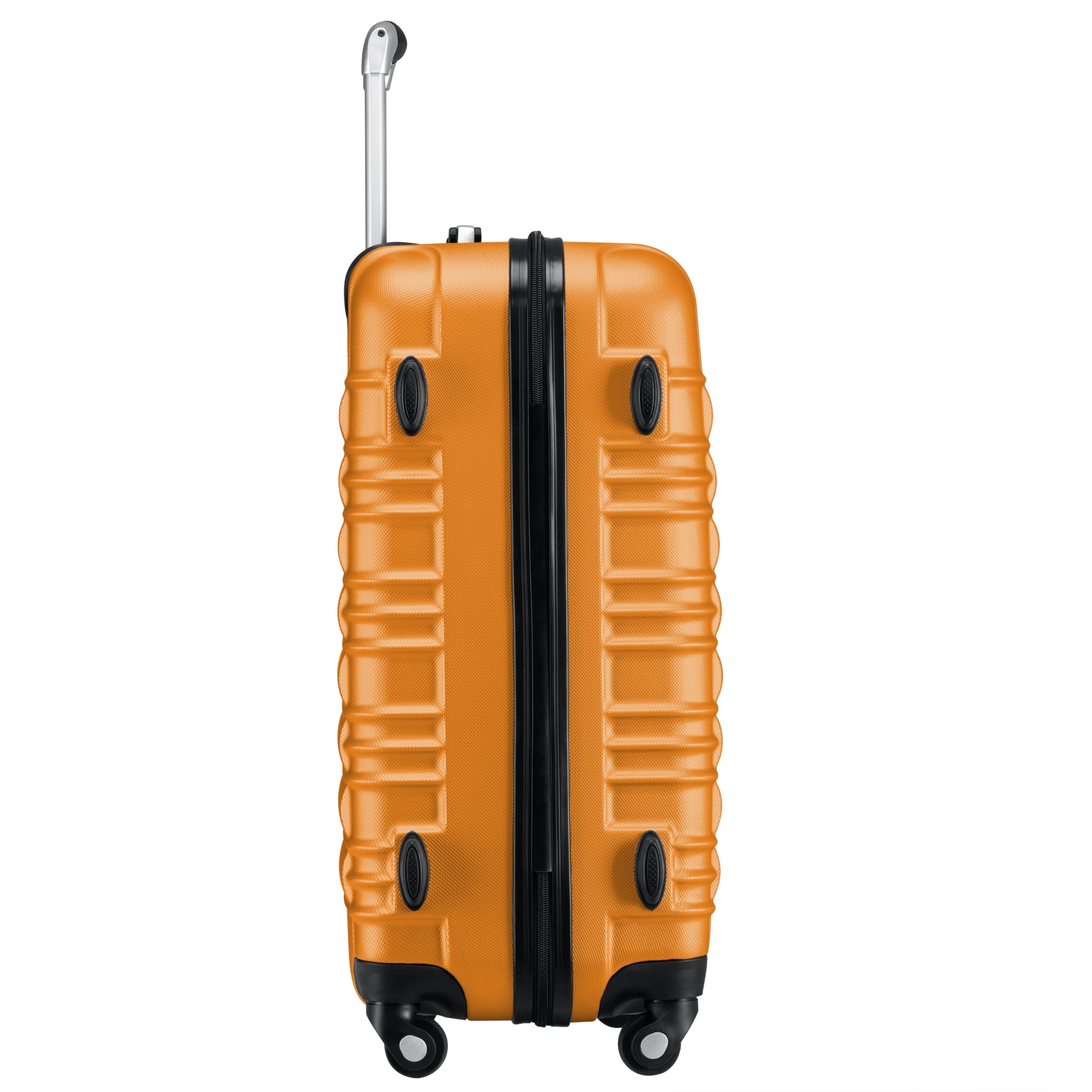 Valises rayées, lot de 4, valises de voyage en ABS, avec serrure à combinaison