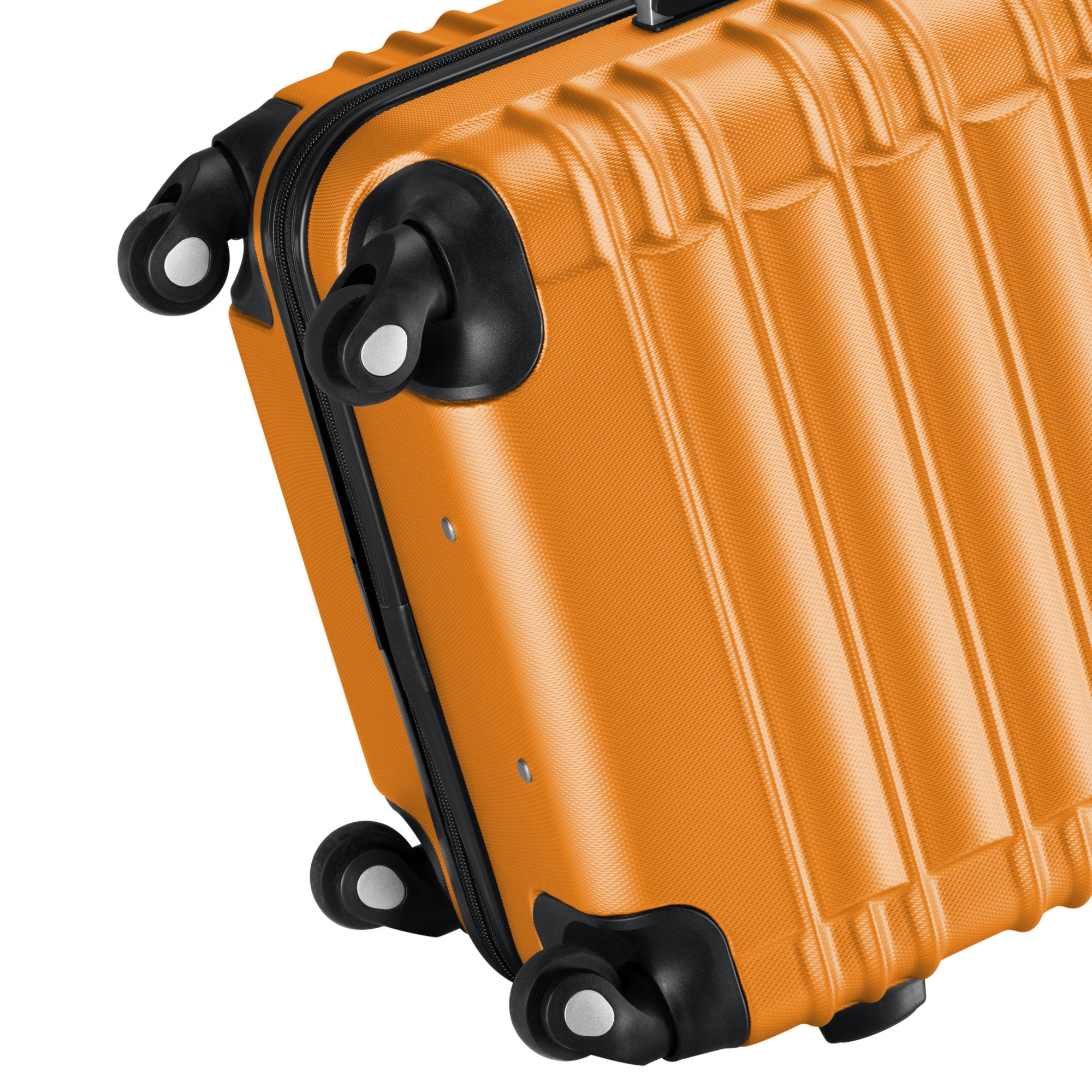 Valises rayées, lot de 4, valises de voyage en ABS, avec serrure à combinaison