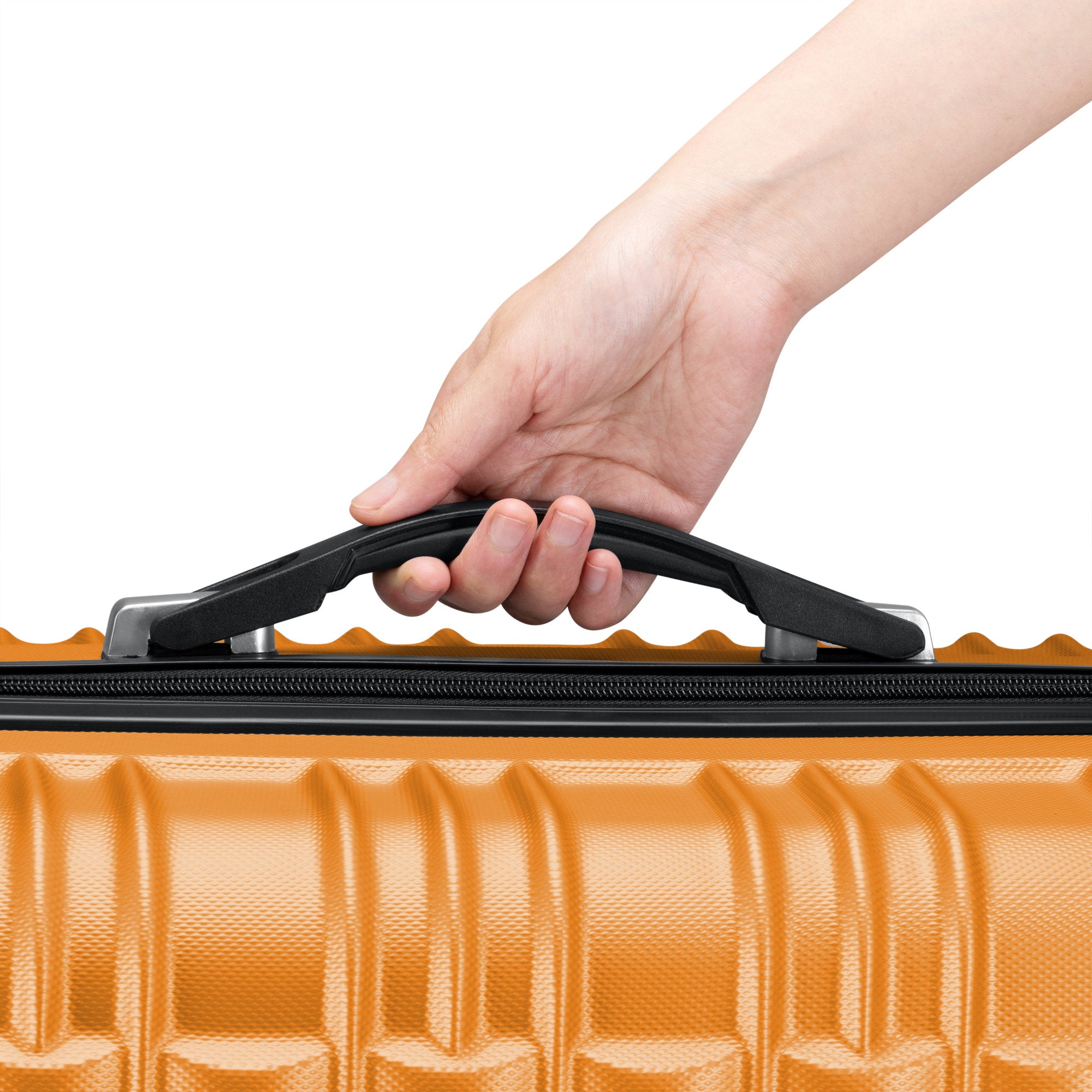 Valises rayées, lot de 4, valises de voyage en ABS, avec serrure à combinaison