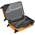 "Striped" suitcases, set of 4, ABS travel suitcases, with combination lock