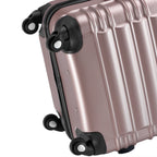 "Striped" suitcases, set of 4, ABS travel suitcases, with combination lock