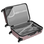 "Striped" suitcases, set of 4, ABS travel suitcases, with combination lock