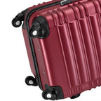"Striped" suitcases, set of 4, ABS travel suitcases, with combination lock