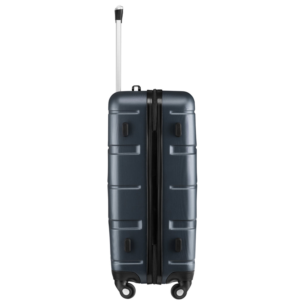 "Rillen" suitcases, set of 3, ABS travel suitcases, with combination lock