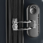 "Rillen" suitcases, set of 3, ABS travel suitcases, with combination lock