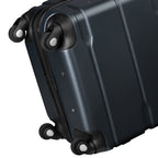"Rillen" suitcases, set of 3, ABS travel suitcases, with combination lock