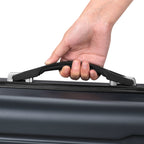 "Rillen" suitcases, set of 3, ABS travel suitcases, with combination lock