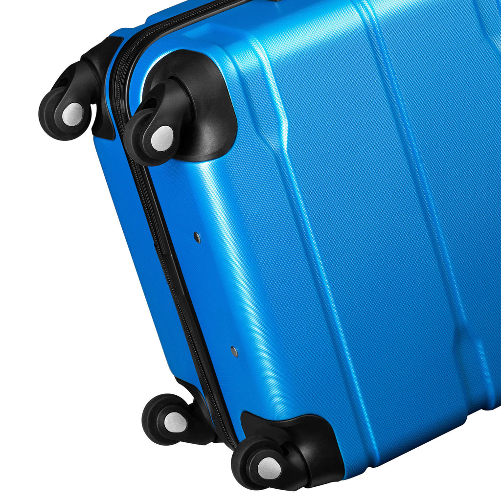 "Rillen" suitcases, set of 3, ABS travel suitcases, with combination lock