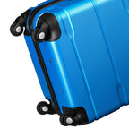 "Rillen" suitcases, set of 3, ABS travel suitcases, with combination lock