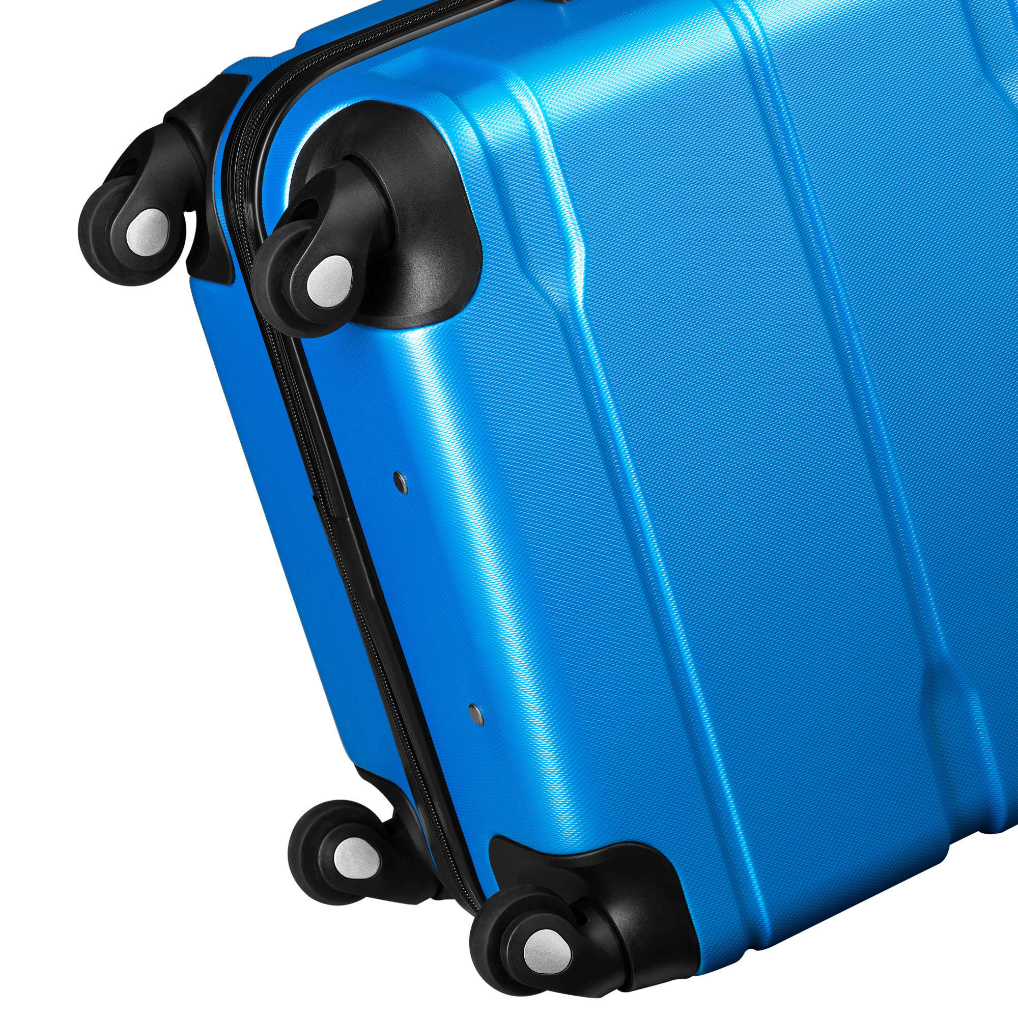 "Rillen" suitcases, set of 3, ABS travel suitcases, with combination lock