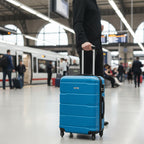 "Rillen" suitcases, set of 4, ABS travel suitcases, with combination lock