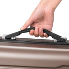 "Rillen" suitcases, set of 3, ABS travel suitcases, with combination lock