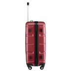 "Rillen" suitcases, set of 3, ABS travel suitcases, with combination lock