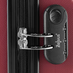 "Rillen" suitcases, set of 3, ABS travel suitcases, with combination lock