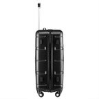 "Rillen" suitcases, set of 3, ABS travel suitcases, with combination lock