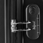 "Rillen" suitcases, set of 3, ABS travel suitcases, with combination lock