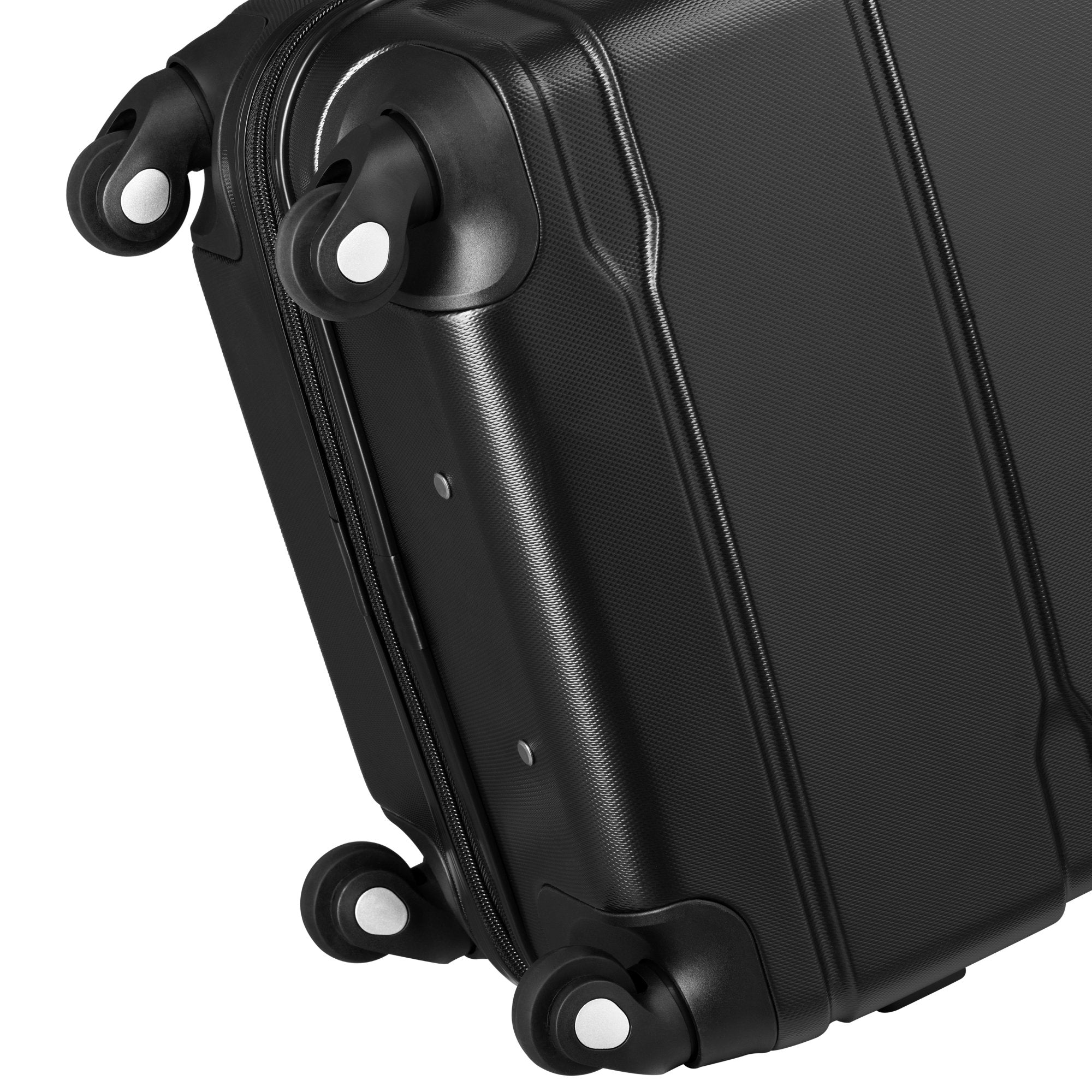 "Rillen" suitcases, set of 3, ABS travel suitcases, with combination lock