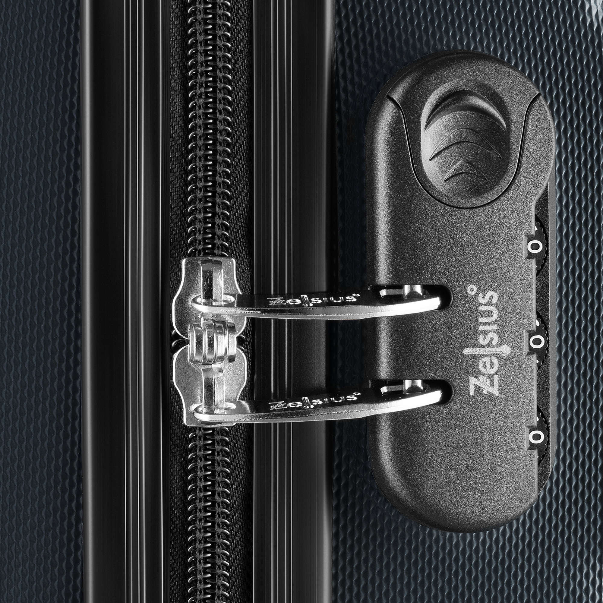 Valises « Rillen », lot de 4, valises de voyage en ABS, avec serrure à combinaison