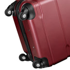 "Rillen" suitcases, set of 4, ABS travel suitcases, with combination lock