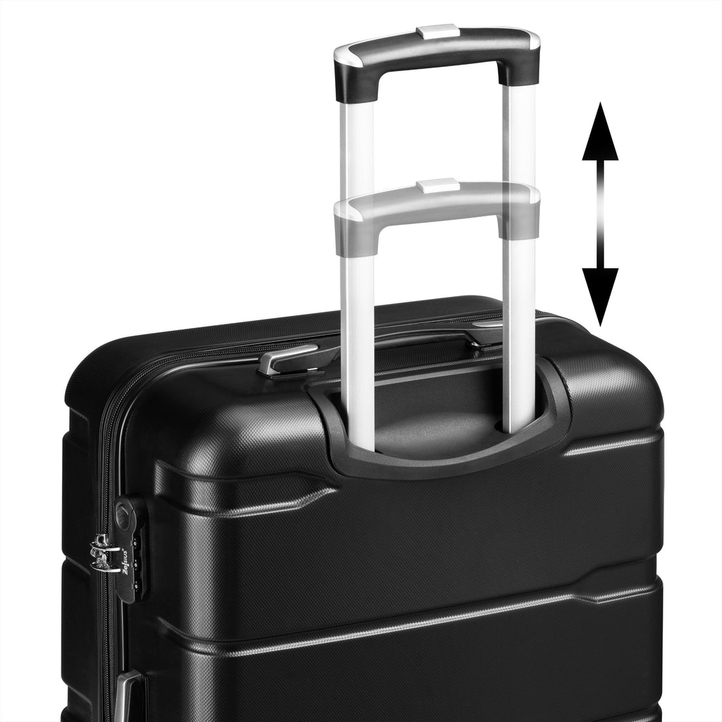 Valises « Rillen », lot de 4, valises de voyage en ABS, avec serrure à combinaison