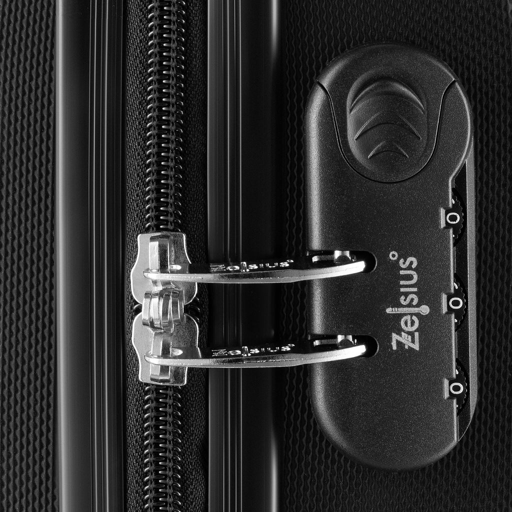 Valises « Rillen », lot de 4, valises de voyage en ABS, avec serrure à combinaison