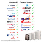 "Rillen" suitcases, set of 4, ABS travel suitcases, with combination lock
