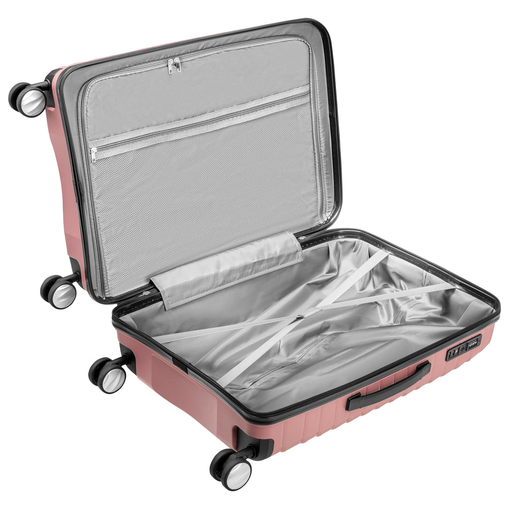 Valises « Wave », lot de 4, valises de voyage en ABS, avec serrure à combinaison