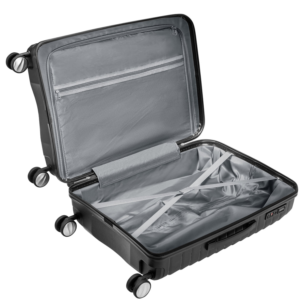 Valises « Wave », lot de 4, valises de voyage en ABS, avec serrure à combinaison