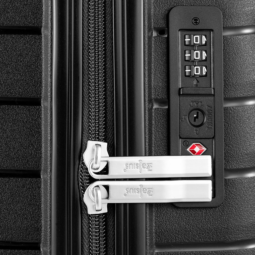 Valises « Wave », lot de 4, valises de voyage en ABS, avec serrure à combinaison