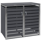 Boîte de rangement pour poubelles, lot de 2, anthracite RAL 7016