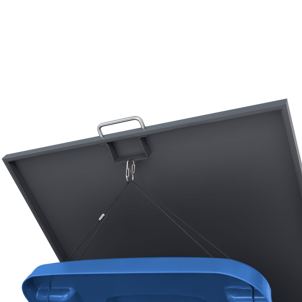 Garbage can enclosure, anthracite RAL 7016