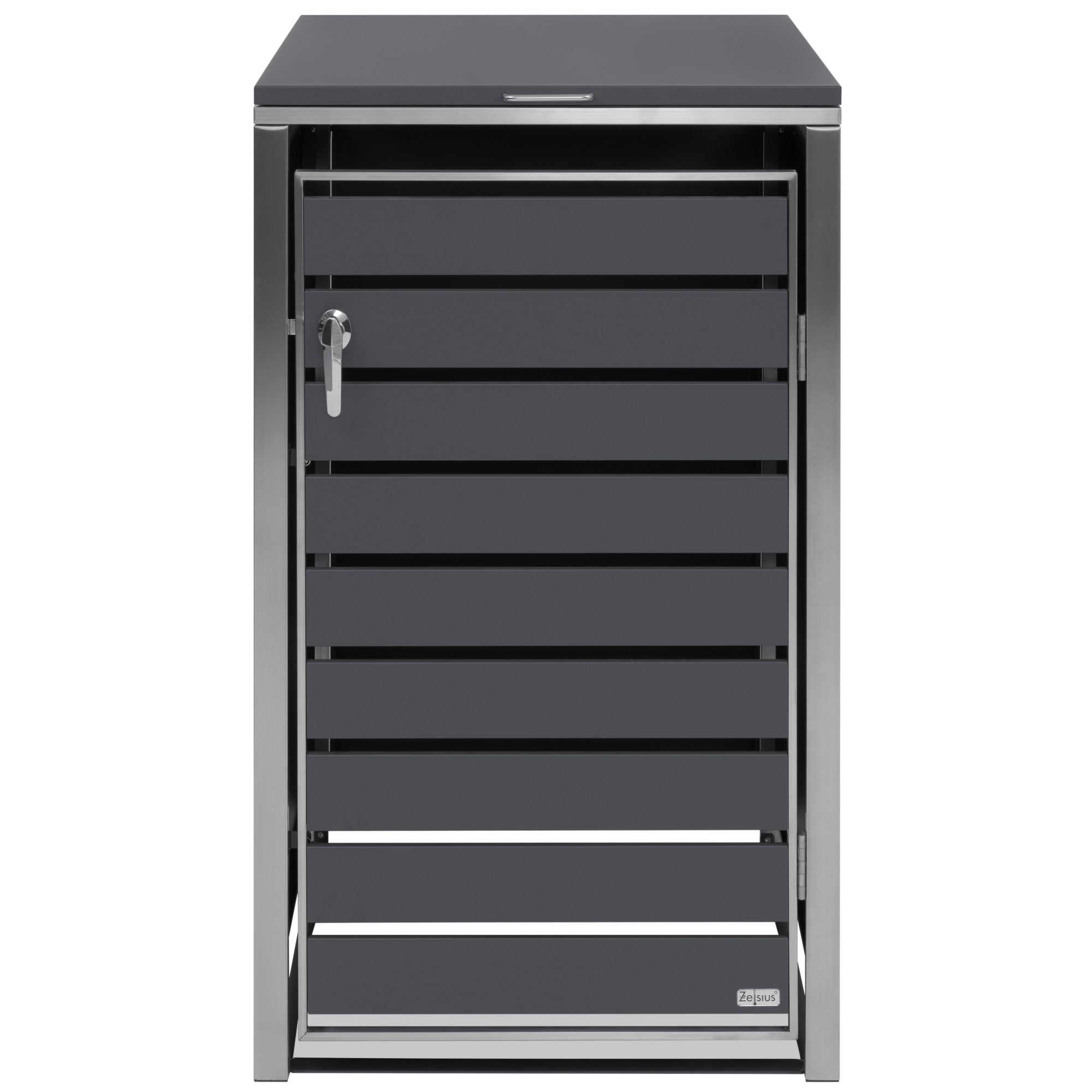 Boîte de rangement pour poubelles, lot de 3, anthracite RAL 7016