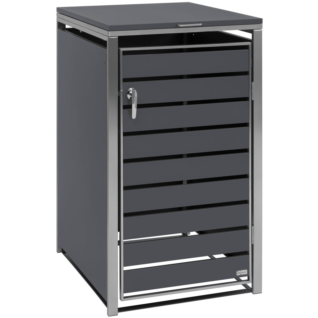 Garbage can enclosure, anthracite RAL 7016