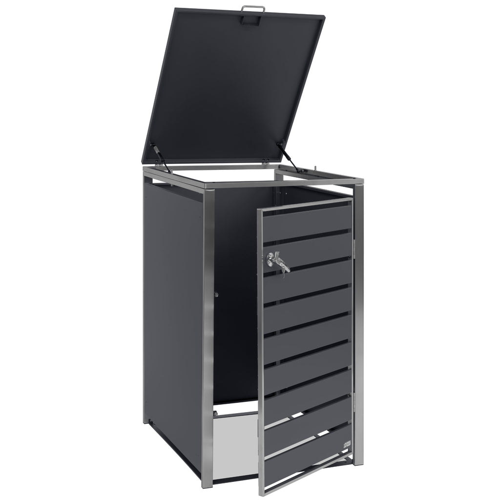 Boîte de rangement pour poubelles, lot de 3, anthracite RAL 7016