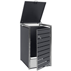 Boîte de rangement pour poubelles, lot de 3, anthracite RAL 7016
