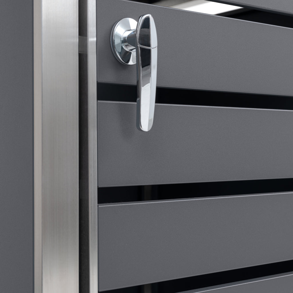 Garbage can enclosure, anthracite RAL 7016