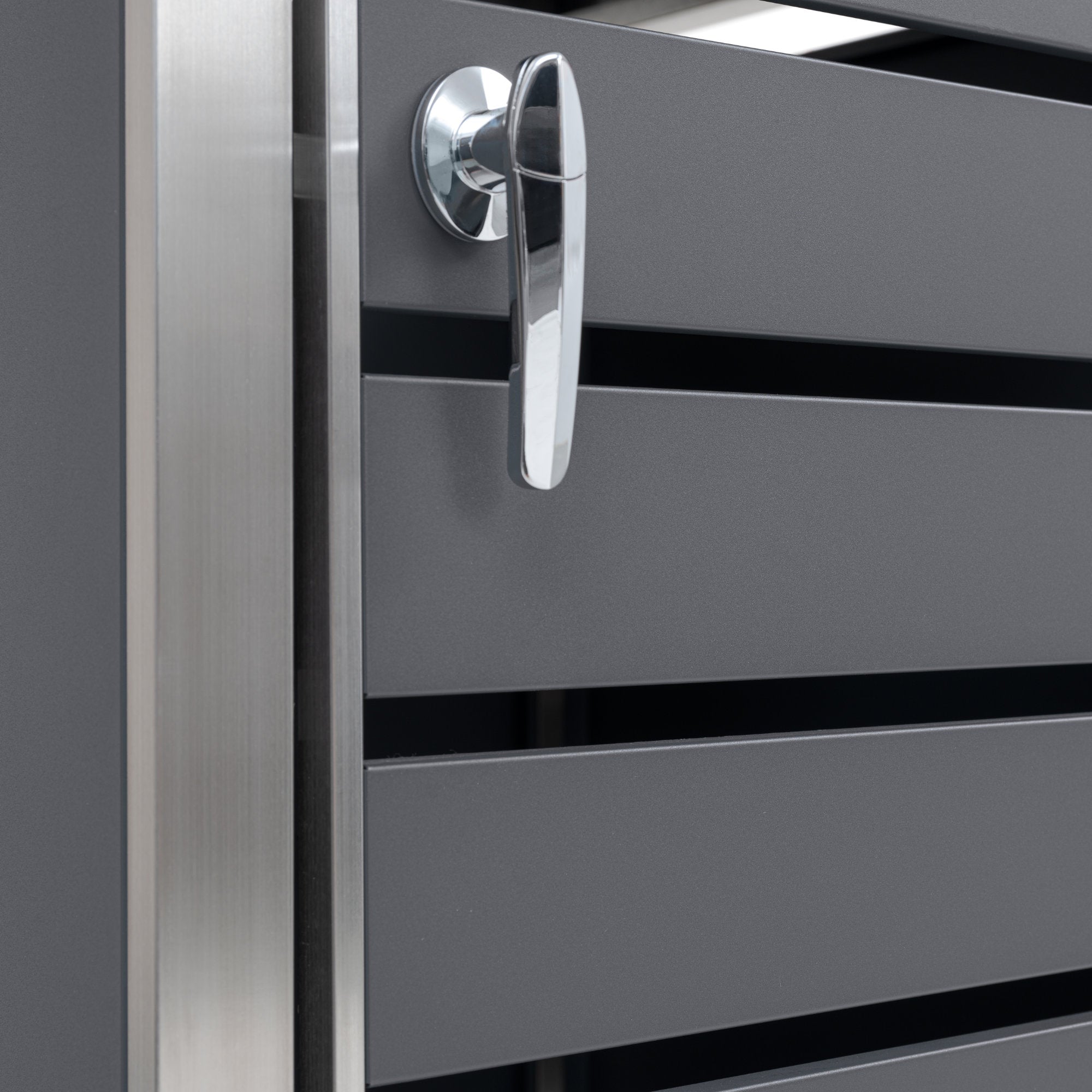 Garbage can enclosure, anthracite RAL 7016