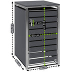 Boîtier pour poubelle, anthracite RAL 7016