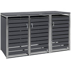 Boîte de rangement pour poubelles, lot de 3, anthracite RAL 7016