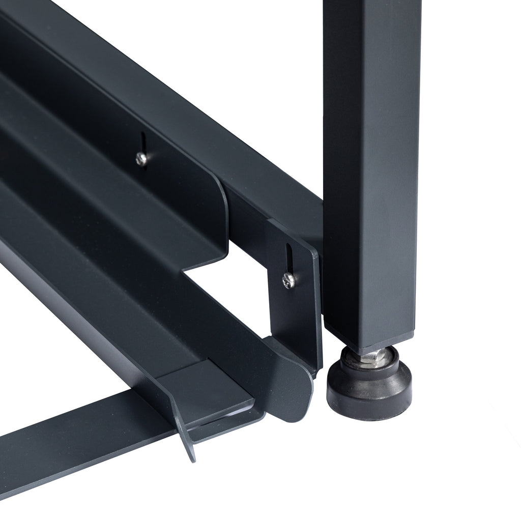 Bin storage unit, set of 2, anthracite RAL 7016, door with wood look, including rounded lid