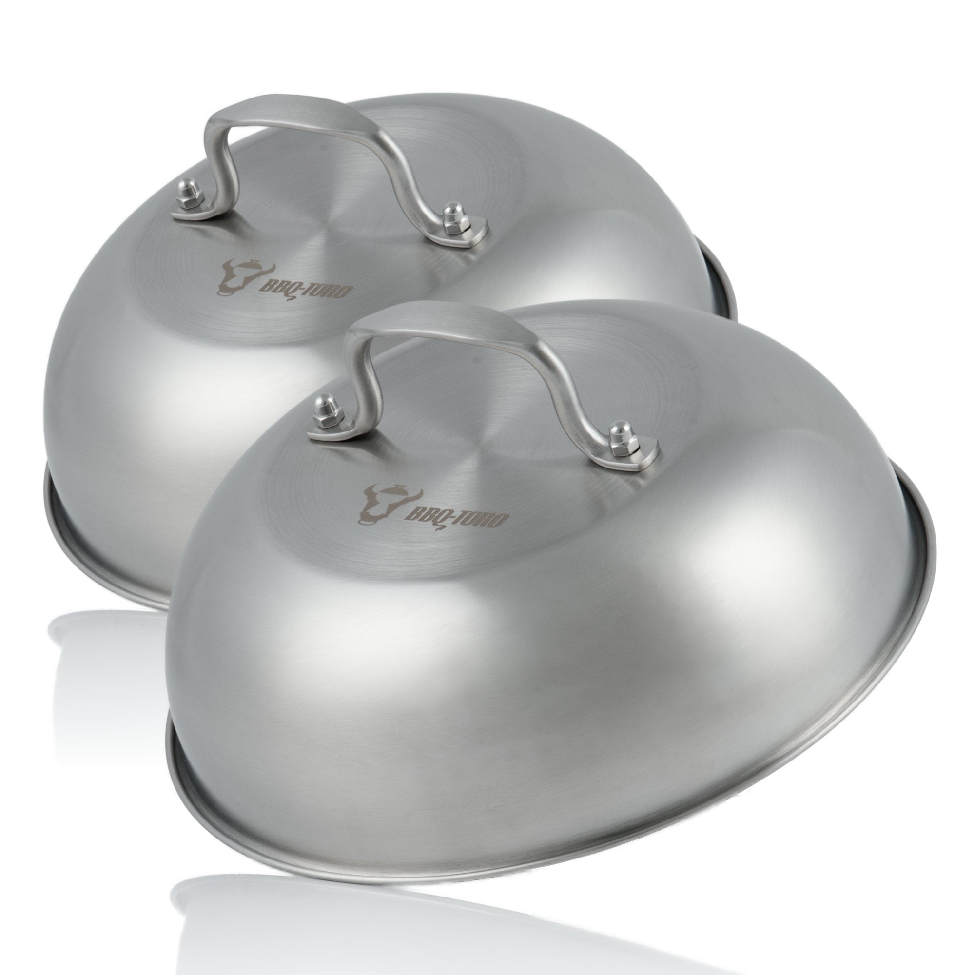 Dôme chauffant, Ø 23 cm, acier inoxydable, poignée ronde