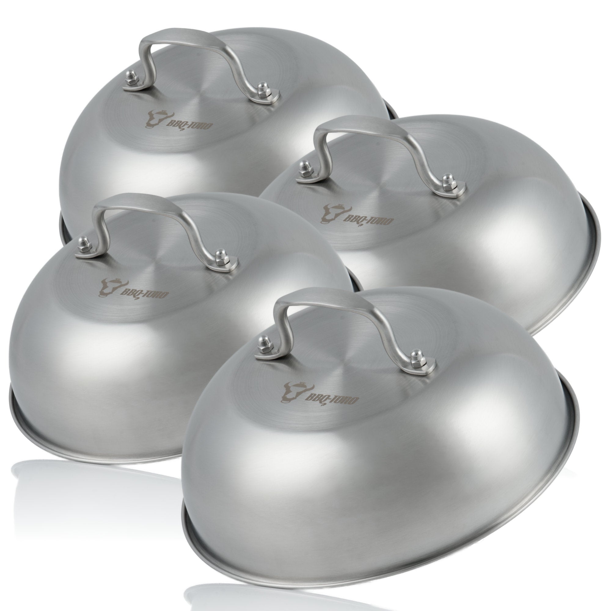 Dôme chauffant, Ø 23 cm, acier inoxydable, poignée ronde