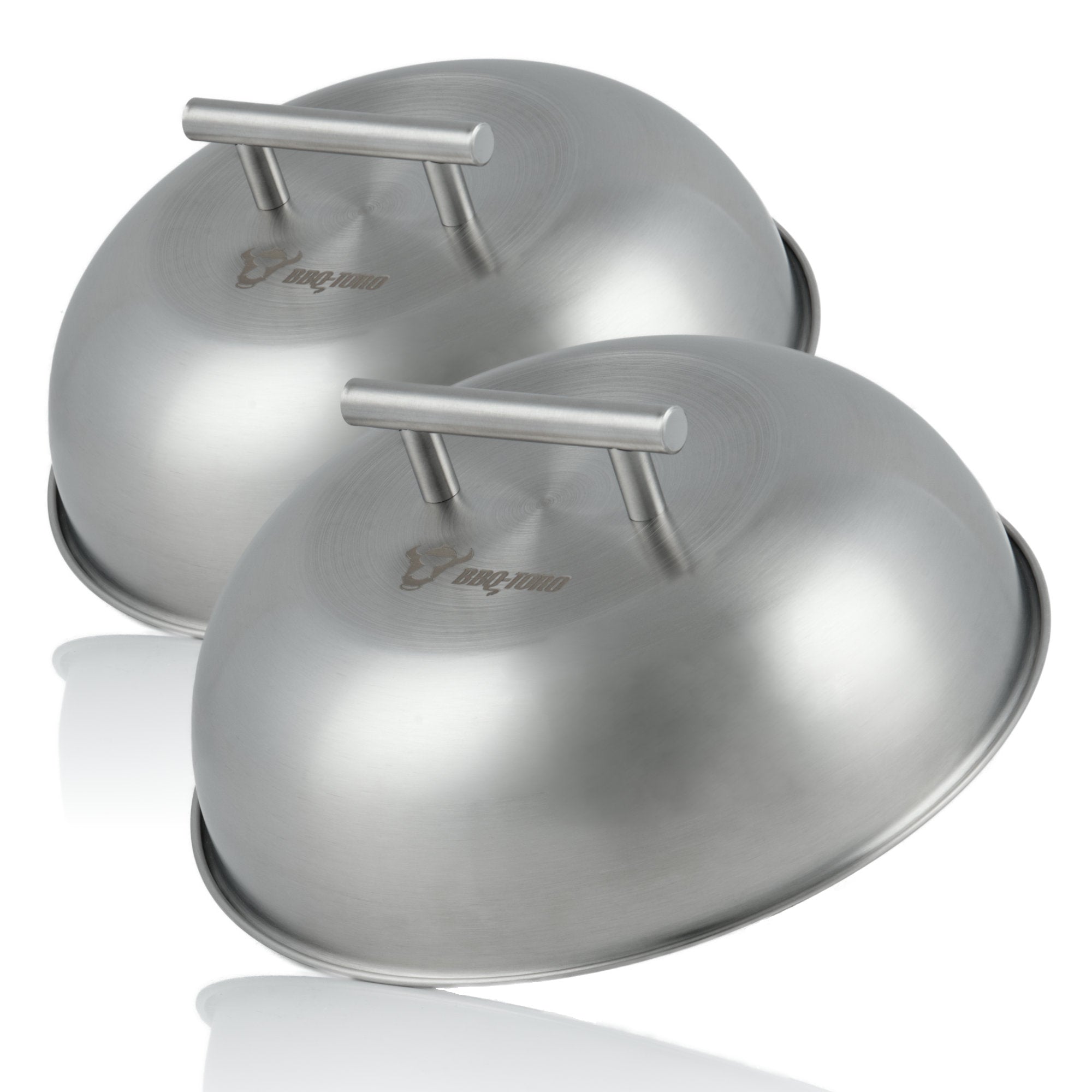 Dôme chauffant, Ø 23 cm, acier inoxydable, poignée angulaire