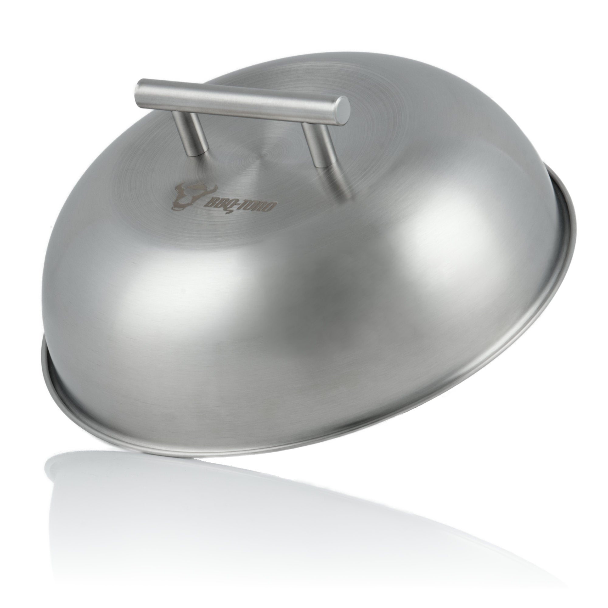 Dôme chauffant, Ø 23 cm, acier inoxydable, poignée angulaire