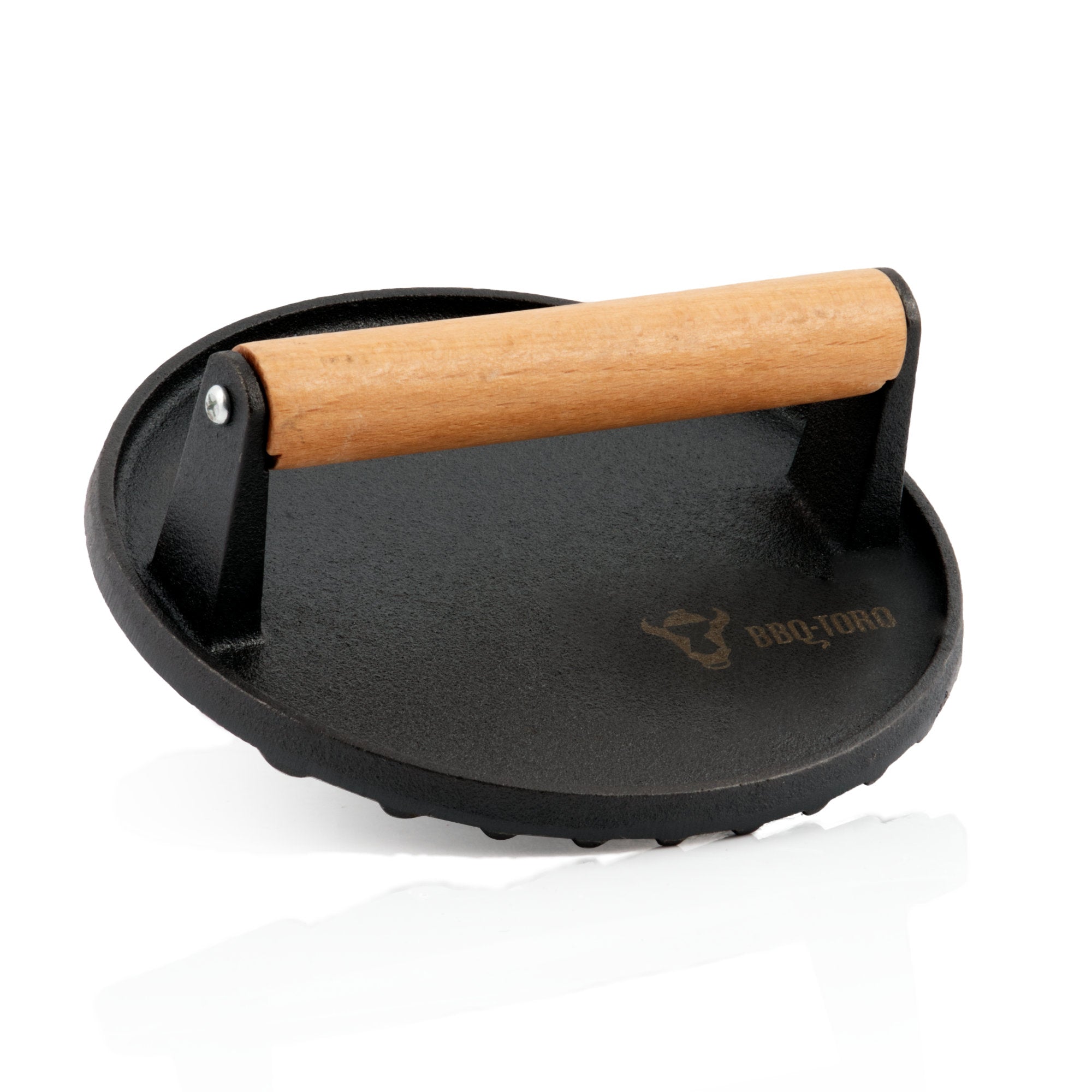 Ensemble de cloches chauffantes, Ø 31,5 cm, acier inoxydable, comprenant un poids à viande en fonte (rond)