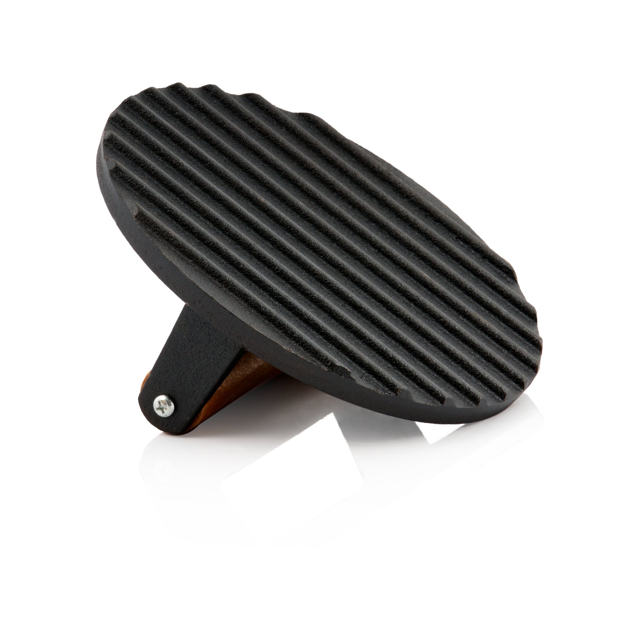 Ensemble de cloches chauffantes, Ø 31,5 cm, acier inoxydable, comprenant un poids à viande en fonte (rond)