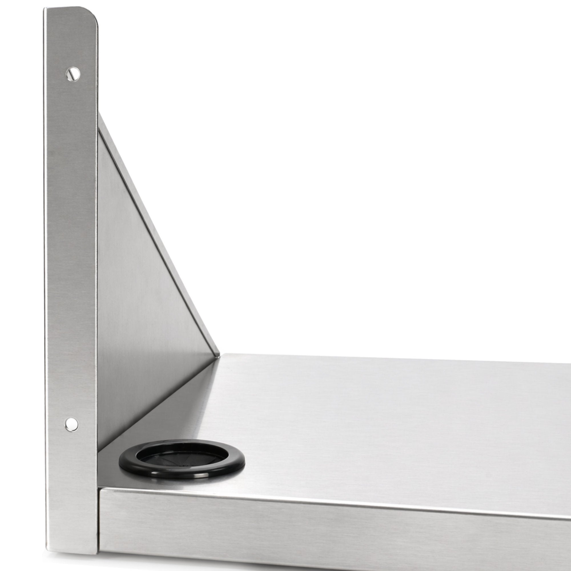 Hängeregal für Mikrowelle, Edelstahl, mit Kabeldurchführung