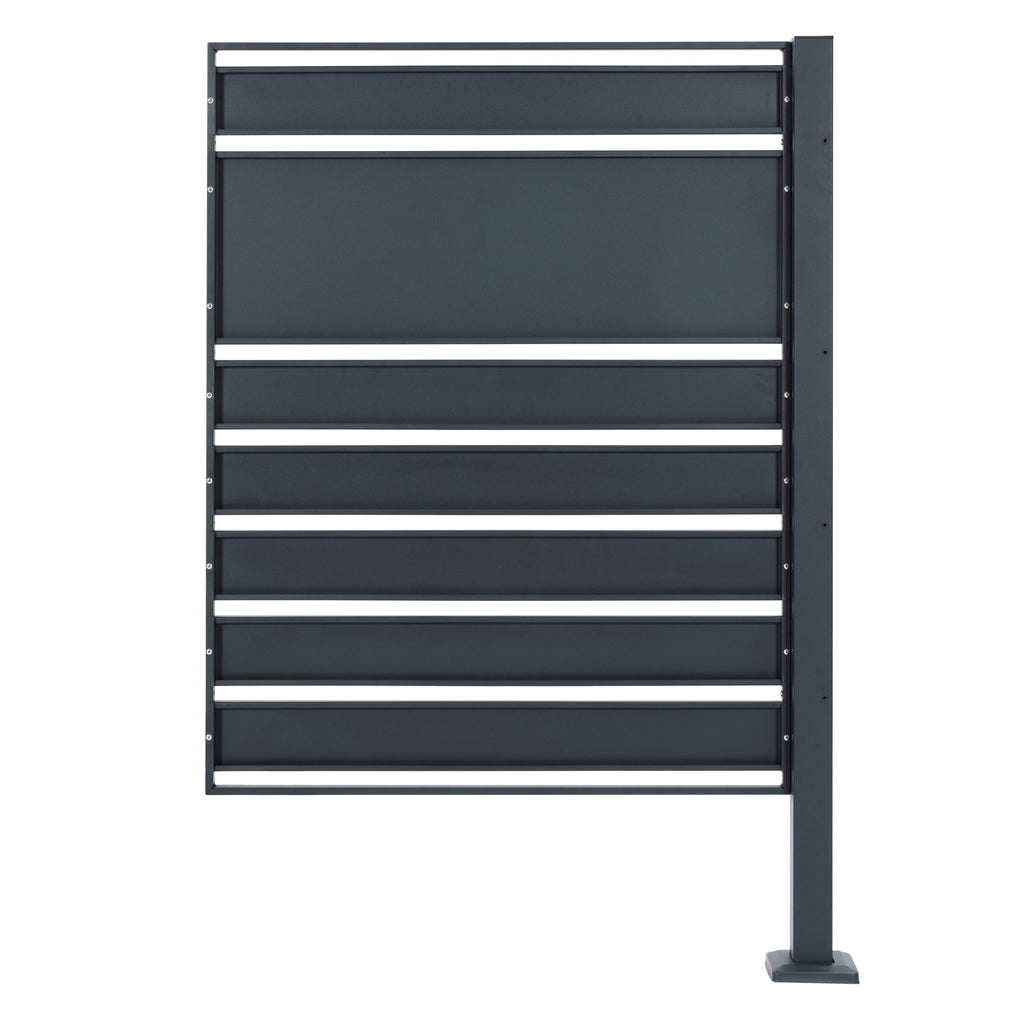 Bin cladding, anthracite RAL7016, wood look