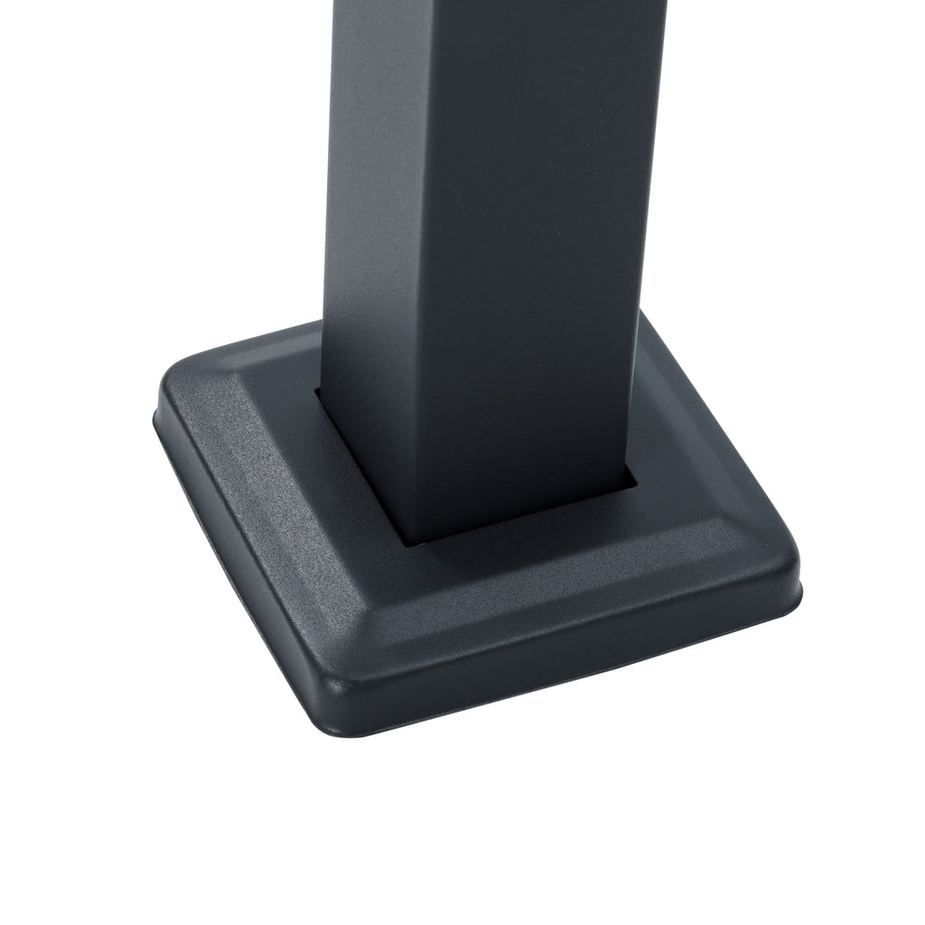 Bin cladding, anthracite RAL7016, wood look